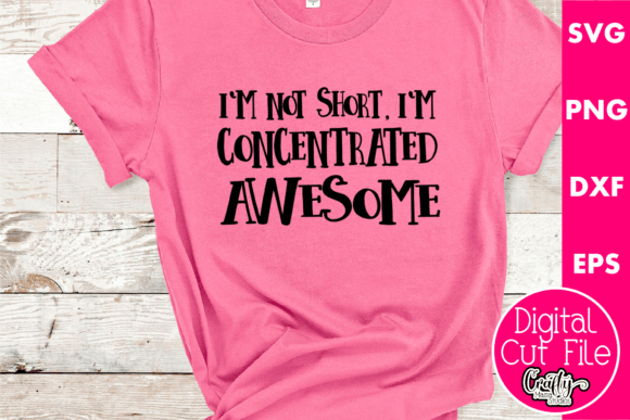 I'm Not Short I'm Concentrated Awesome Embroidery Review