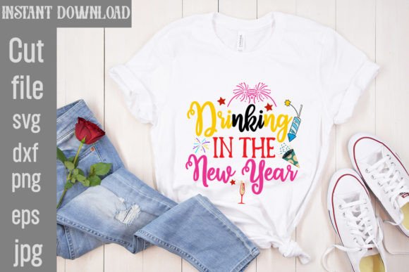 Review: Drinking in the New Year SVG Cut File