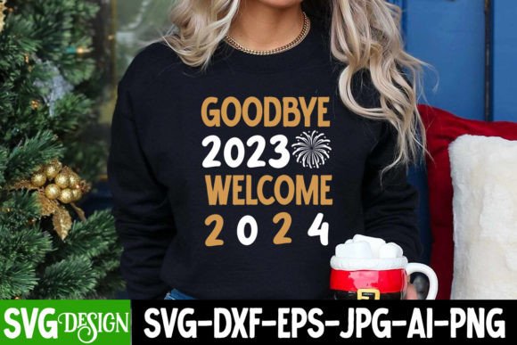 Reviewing the Goodbye 2023 Welcome 2024 SVG Design
