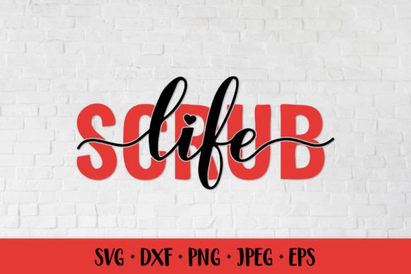 Scrub Life. Nurse Quote SVG Review for Embroidery